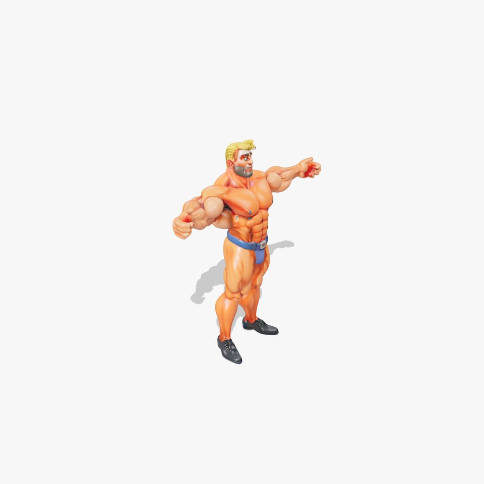 Muscular Heroic Figure model pack